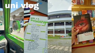 Uni vlog 💻 everyday routine, studying at library, note taking, study vlog | Philippines 🇵🇭