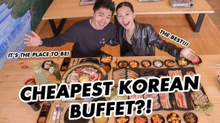 KOREAN MUKBANG  + THE STORY OF HOW WE MET 😍 | WOORIJIB RESTAURANT (WOODUET)