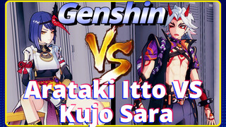 Arataki Itto vs Kujo Sara