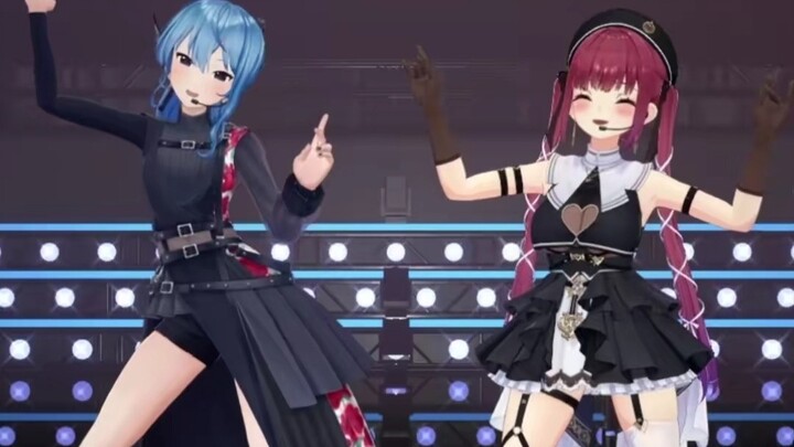 【Hoshimachi Suisei x Houshou Marine】Chatter Chatter Dance Tutorial 【TikTok Short Video】