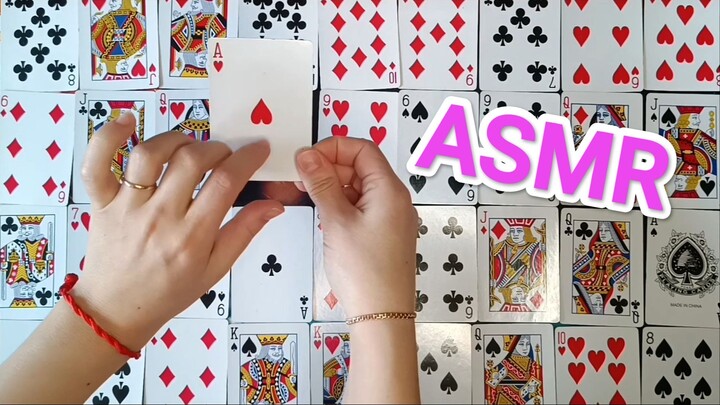 ASMR ✨I'LL RELAX YOU WITH CARDS _ SOLITAIRE ♣♥♠😴 (NO TALKING)