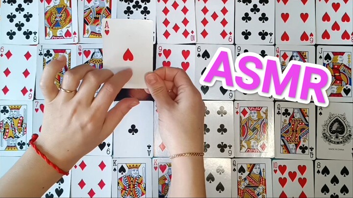 ASMR ✨I'LL RELAX YOU WITH CARDS _ SOLITAIRE ♣♥♠😴 (NO TALKING)