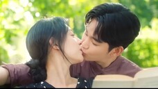 Queen of Tears behind the scenes, Kim Ji-won and Kim Soo-hyun kissing scene