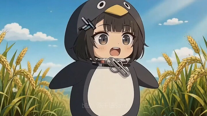 Little Penguin on the Field Ridge