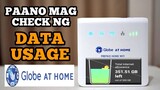 how to check data balance at globe at home wifi / paano mag check ng data usage