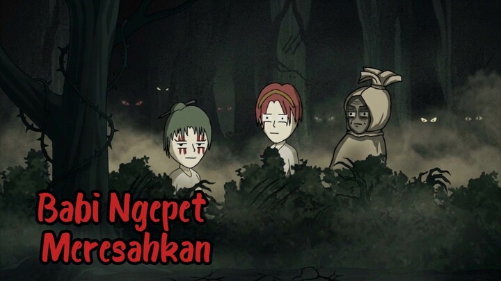 Teror Babi Ngepet Di Kampung Terpencil  #animasi #viral #fyp #kartun