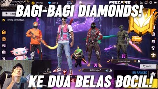 BAGI-BAGI DIAMONDS KE BOCIL-BOCIL FF SETIA!