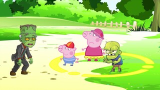 Ultraman sets the aperture to protect Peppa Pig and his good friends. The little zombie is disobedie