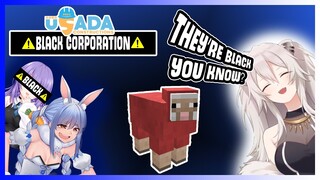 Botan's Employee got *Captured* Protected by Pekora【Usada Construction】Black Corporation.