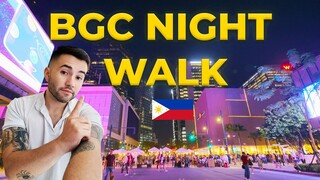 BGC AT NIGHT | Night Walking at the AMAZING BONIFACIO GLOBAL CITY of Taguig City, Manila Philippines