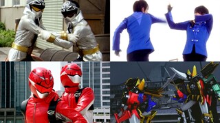 [X酱] True vs. False! Let's take a look at the famous scene of me fighting myself in Super Sentai! (E