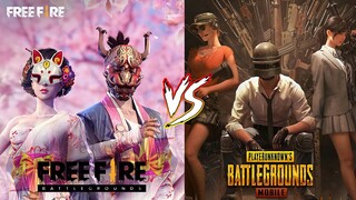 Tiktok ff vs Pubg Adu Bac*t | Garena free fire vs PUBG Mobile