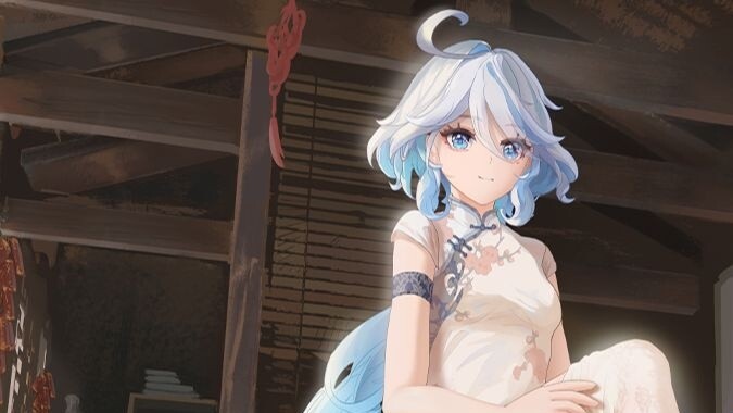 [Genshin Impact] Fu Nina's white silk dress! Fu Fu's bedroom story - [Cold farewell to spring]