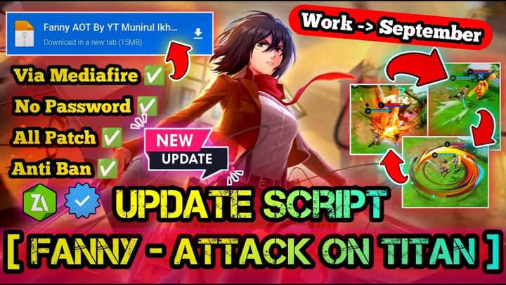 SCRIPT SKIN FANNY ATTACK ON TITAN AOT FULL EFFECT NO PASSWORD TERBARU NEW PATCH MEDIAFIRE P2