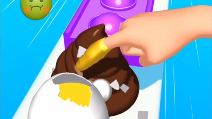 poop vs egg challange