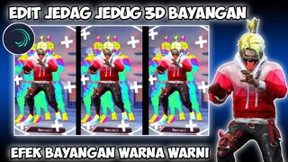 CARA EDIT VIDEO FF JEDAG JEDUG 3D EFEK BAYANGAN WARNA WARNI DI ALIGHT MOTION