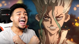 THIS IS GONNA BE WILD!! - DR. STONE EPISODE 1 LIVE REACTION!