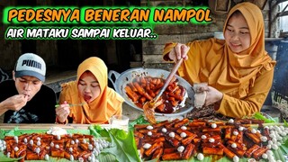 DIBIKIN NANGIS,. MASAK MAKANAN ALA KOREA SPICY TOPOKKI TERENAK dan TERPEDAS, Pedesnya NAMPOL