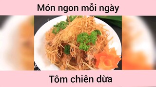 Tôm chiên dừa