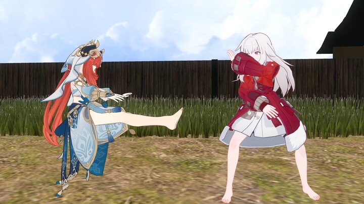 【Fighting MMD】Clara VS Neelu