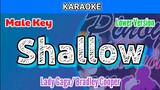 Shallow by Lady Gaga, Bradley Cooper (Karaoke : Male Key : Lower Version)