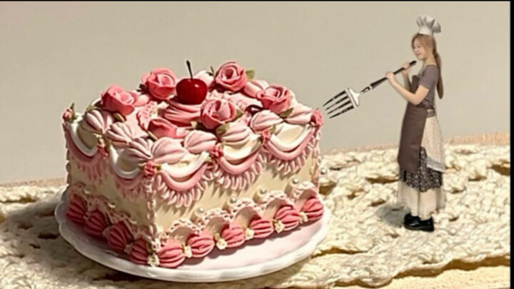 Polymer Clay Handmade | Falling in love with the extremely complex retro small cakes is my destiny
