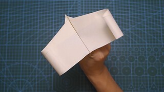 Origami airplane wings roll is a belief