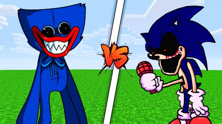 HUGGY WUGGY vs SONIC.EXE | MINECRAFT | (HALLOWEEN BATTLE)