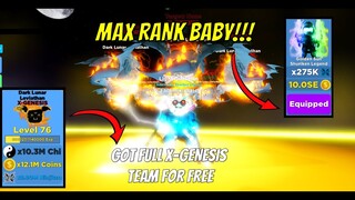 GETTING MAX RANK BECAUSE SOMEONE GAVE ME  TONS OF X GENESIS PETS OMG! IN NINJA LEGENDS