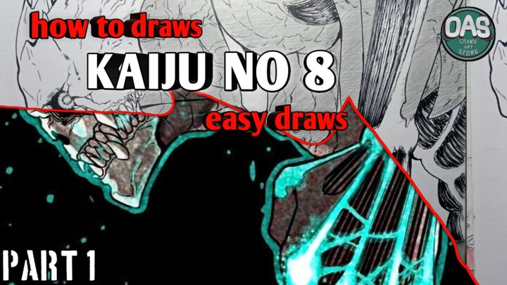 KAIJU NO8 - HOW TO EASY DRAWS KAIJU NO 8 (PART 1)