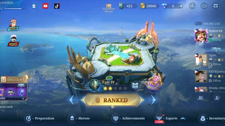 Bakbakan sa Rank Game ⚔️😎 kauban nako akuang Tatay 😂