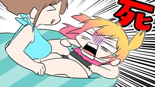 [P丸每日] Hampir sampai di kolam renang