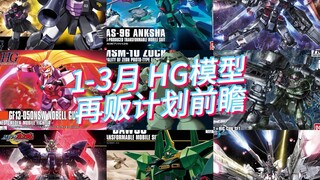 万代2025年1-3月 HG模型 再贩计划前瞻！诺贝尔狂战士来了！