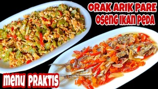 2 MENU PRAKTIS AKHIR BULAN | TIPS PARE TIDAK PAHIT