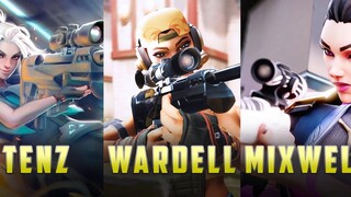TENZ กับ WARDELL กับ MIXWELL ผู้ประกอบการในตำนาน VALORANT MONTAGE ไฮไลท์