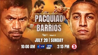 TV5, RPTV & One Sports Manny Pacquiao VS Mario Barrios Teaser HD (2025)