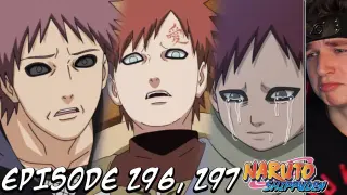GAARA VS. HIS FATHER! | Naruto Shippuden REACTION Episode 296 & 297