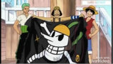 Khi nhóm mũ rơm làm cờ hải tặc. Luffy vẽ cờ hải tặc!