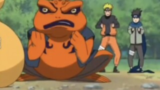 Cóc rồng học phun nước thành công với sự giúp đỡ của Naruto