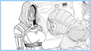 Xeno Step-Sis Stuck In Washing Machine - comic by baalbuddy