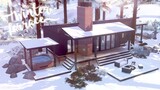 Winter Terrace 🏡 🏔️ | Lakeside Vacation Home | The Sims 4 | Speed Build | CC Free + Download Links