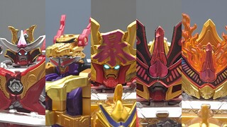 我们结缘了呢  咚 银河第一！  Premium Bandai 食玩 - Minipla 暴太郎合体系列虎龙鬼退神·极金属色版《暴太郎战队咚兄弟组》