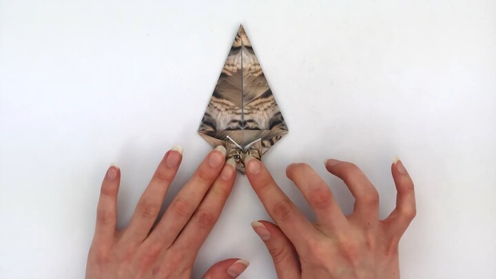 Tutorial kucing kertas origami