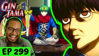 LMAO!😂🤣 HE TOOK THE SWORD AND THE STONE! | Gintama Episode 299 [REACTION]