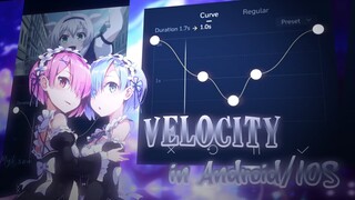 Tutorial VELOCITY in Android/IOS ~ Tutorial edit velocity di android alight motion vn kinemaster new