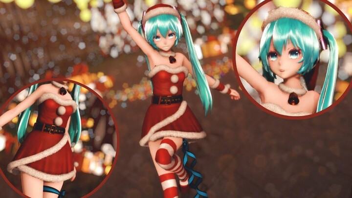 【MMD 4K】 Aikatsu - ขอให้มีความสุขในวันคริสต์มาส【Tda Santas Little Helper Miku】