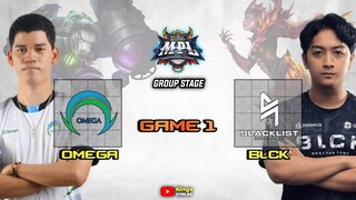 LEGENDARY CHAKNU is BACK !! BLACKLIST vs OMEGA GAME 1 MPL PH SEASON 13