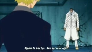 Sanji xém gãy chân vì cứu Tashigi #anime #onepiece
