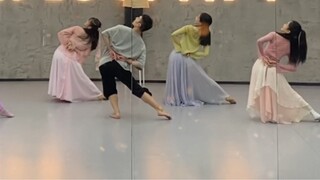 【Bai Xiaobai】Old dance new dance "Falling Flowers" choreography class mirror full version