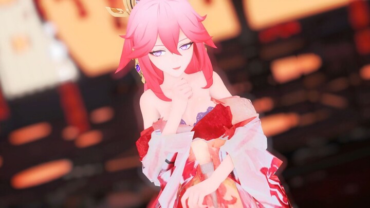 Bạn nói đúng,🤤nhưng ai có thể cưỡng lại được con cáo?🤤｡[Genshin Impact MMD/八重神子]